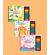 Turtle Kids Fingerprint Activities Serisi 3'lü (Animals - Pets - Princess)