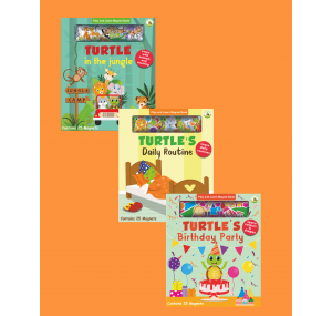 Turtle Kids Play And Learn Magnet Book Serisi 3'lü (Jungle - Daily Routine - Birthday Party)