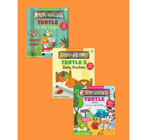 Turtle Kids Play And Learn Magnet Book Serisi 3'lü (Jungle - Daily Routine - Seasons & Weather )