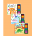 Turtle Kids Fingerprint Activities Serisi 3'lü (Pets - Unicorn - Dinosaurs)