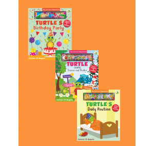 Turtle Kids Play And Learn Magnet Book Serisi 3'lü (Birthday Party- Seasons & Weather-Daily Routine