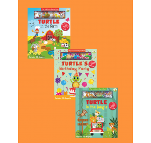 Turtle Kids Play And Learn Magnet Book Serisi 3'lü (Farm - Birthday Party - Jungle)