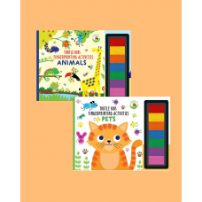 Turtle Kids Fingerprint Activities Serisi 2'li (Animals-Pets)