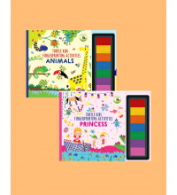 Turtle Kids Fingerprint Activities Serisi 2'li (Animals-Princess)
