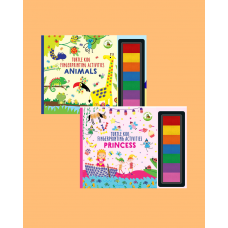 Turtle Kids Fingerprint Activities Serisi 2'li (Animals-Princess)