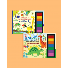 Turtle Kids Fingerprint Activities Serisi 2'li ( Animals-Dinosaurs)