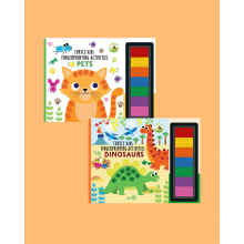 Turtle Kids Fingerprint Activities Serisi 2'li ( Pets-Dinosaurs)