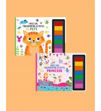 Turtle Kids Fingerprint Activities Serisi 2'li (Pets-Princess)