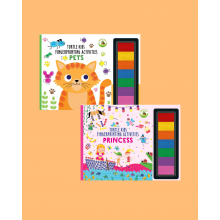 Turtle Kids Fingerprint Activities Serisi 2'li (Pets-Princess)