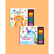 Turtle Kids Fingerprint Activities Serisi 2'li (Pets-Unicorn)