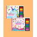 Turtle Kids Fingerprint Activities Serisi 2'li (Unicorn-Princess)