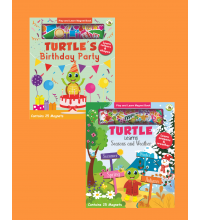 Turtle Kids Play And Learn Magnet Book Serisi 2'li (Birthday Party - Seasons&Weather)