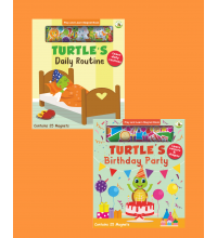 Turtle Kids Play And Learn Magnet Book Serisi 2'li (Daily Routine-Birthday Party)