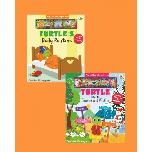 Turtle Kids Play And Learn Magnet Book Serisi 2'li (Daily-Seasons&Weather) Turtle Kids Play And Learn Magnet Book Serisi 2'li (Daily-Seasons&Weather)