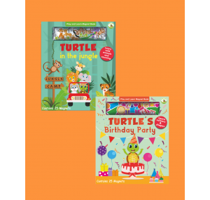 Turtle Kids Play And Learn Magnet Book Serisi 2'li (Jungle-Birthday Party)