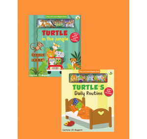 Turtle Kids Play And Learn Magnet Book Serisi 2'li (Jungle-Daily)