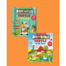 Turtle Kids Play And Learn Magnet Book Serisi 2'li (Jungle-Farm)