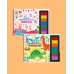 Turtle Kids Fingerprint Activities Serisi 2'li (Princess-Dinosaurs)