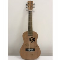 Ahşap Concert Ukulele (El Yapımı-Pati Desen)