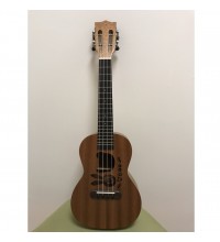 Ahşap Concert Ukulele (El Yapımı-Tavşan Desen)